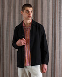 Overshirts · Bisset Jacket - Black Textured Weave