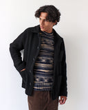 Jackets · Station Jacket - Black Textured Jacquard