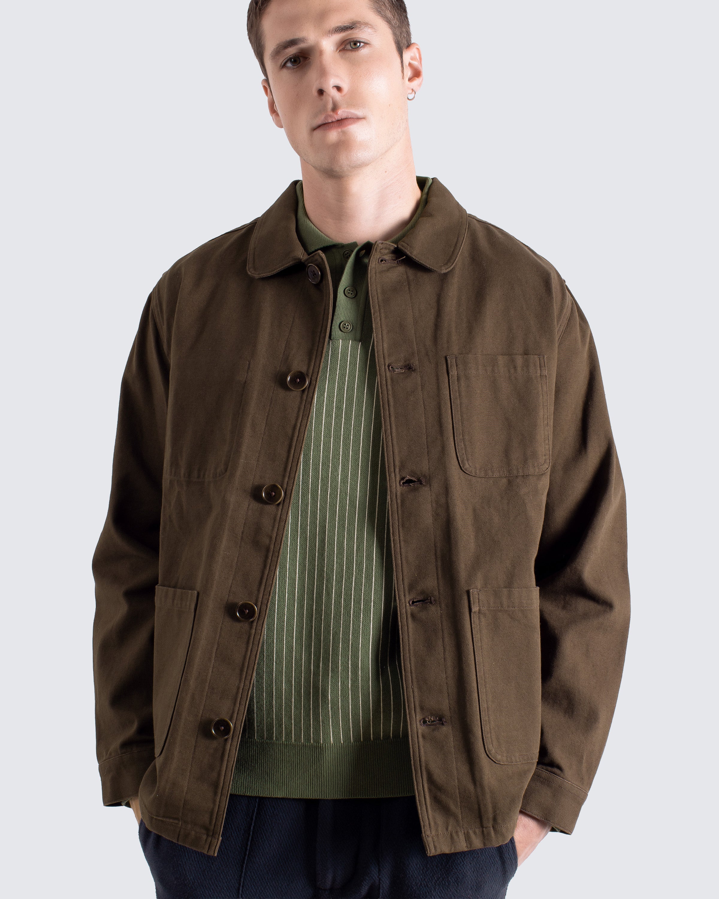 ジャケット・アウター TCB Cathartt Chore Coat Brown Canvas Cathartt