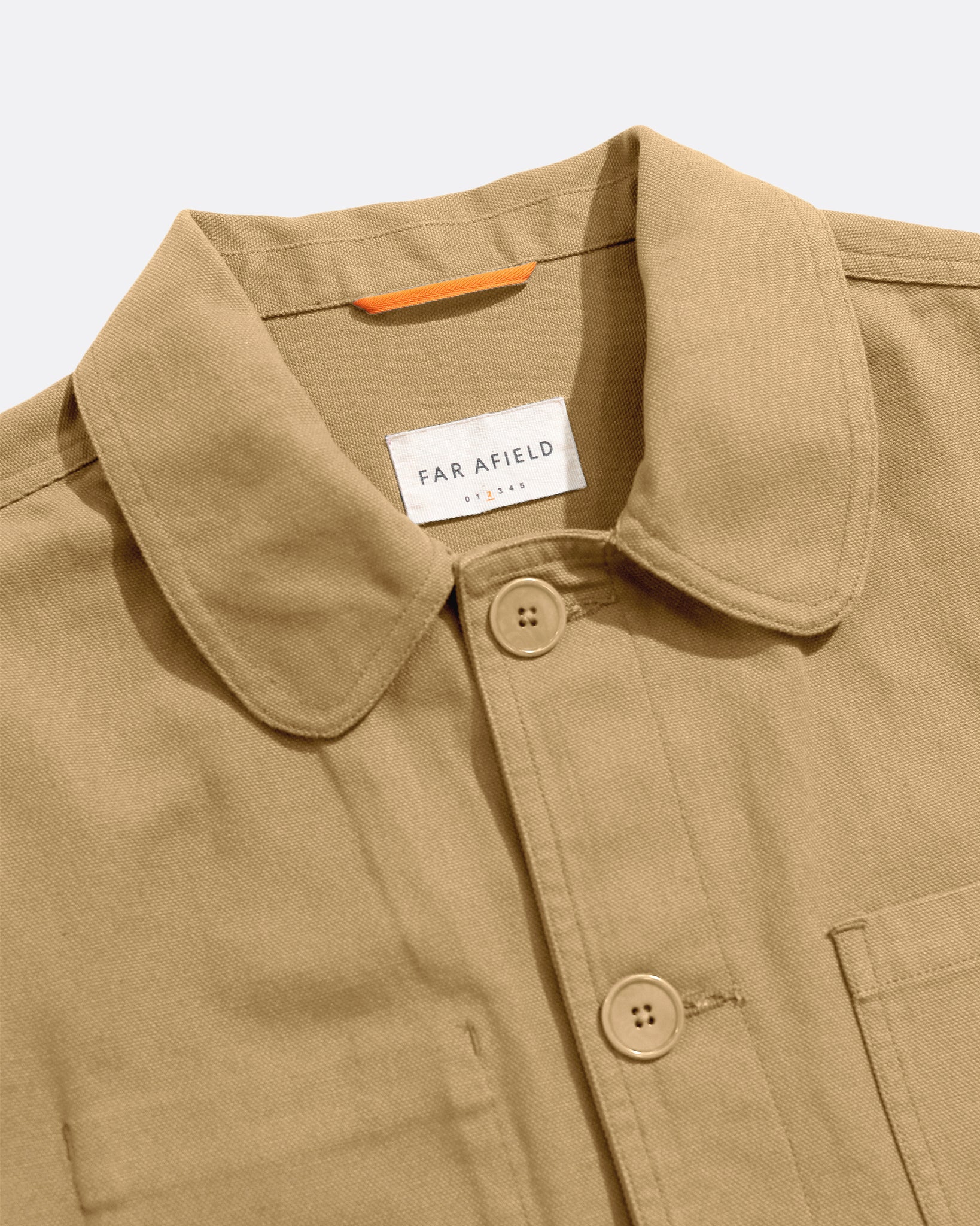 Station Jacket – Sand Canvas Chore Coat | Far Afield