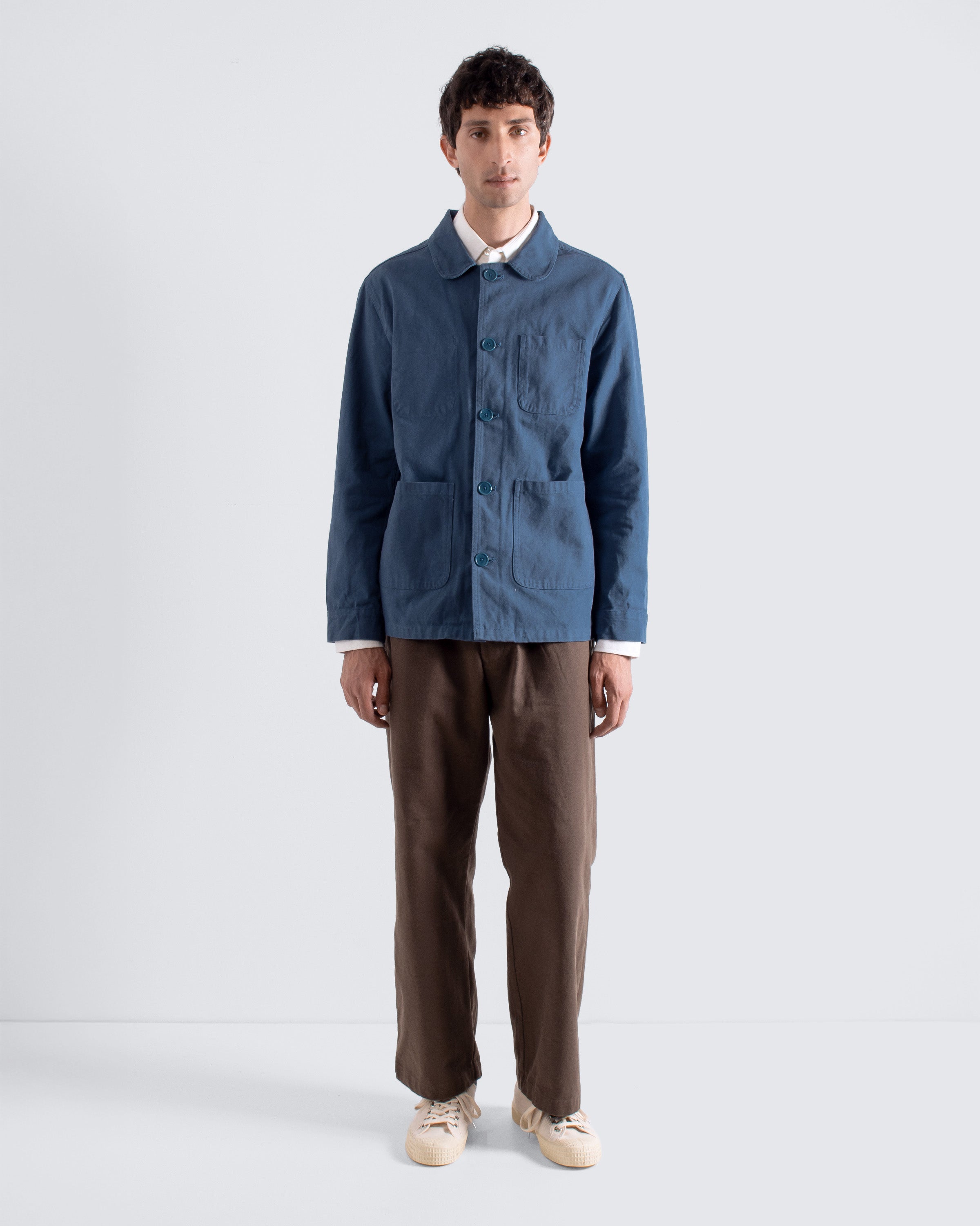 ジャケット・アウター WASHED CANVAS FIELD JACKET BLUE M WASHED CANVAS FIELD JACKET – FTC