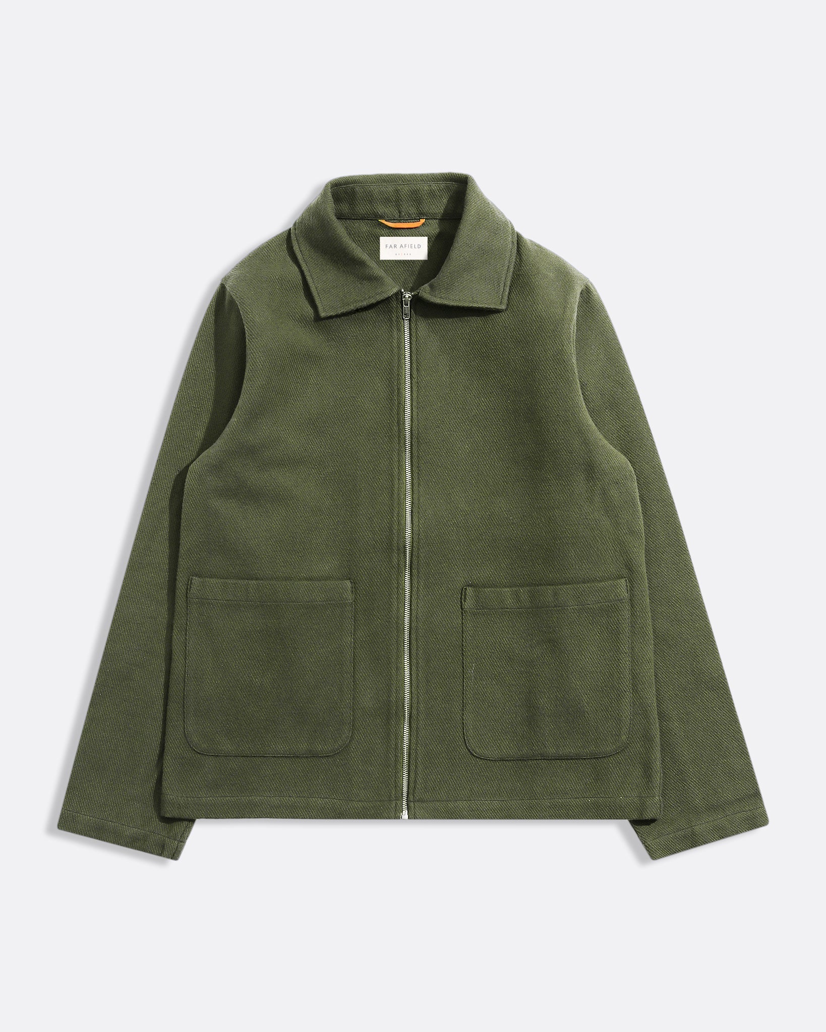 Josef Jacket – Green | Men's Zip-Through Blouson – Far Afield