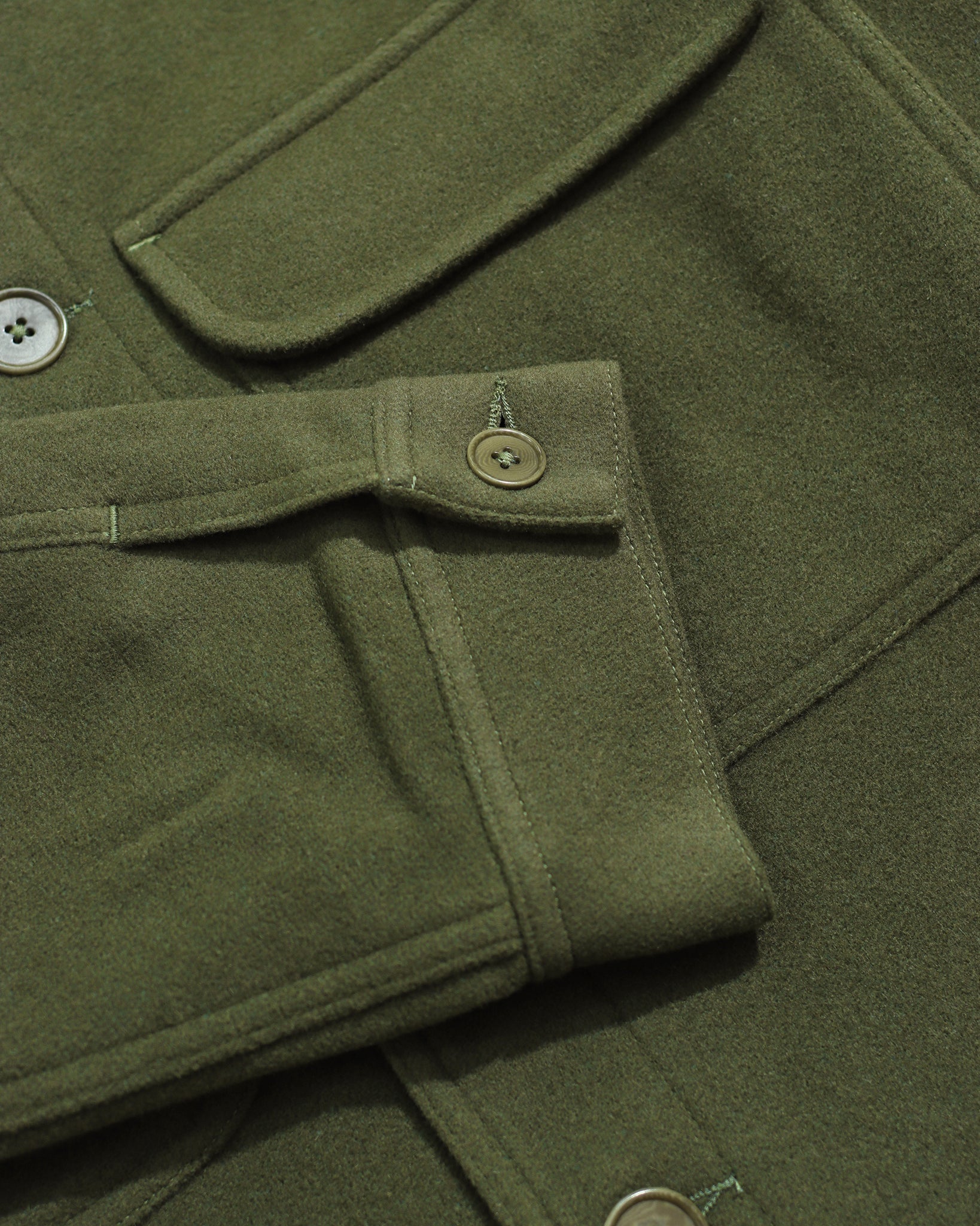 Normsk Jacket – Green | Italian Melton with Cashmere – Far Afield