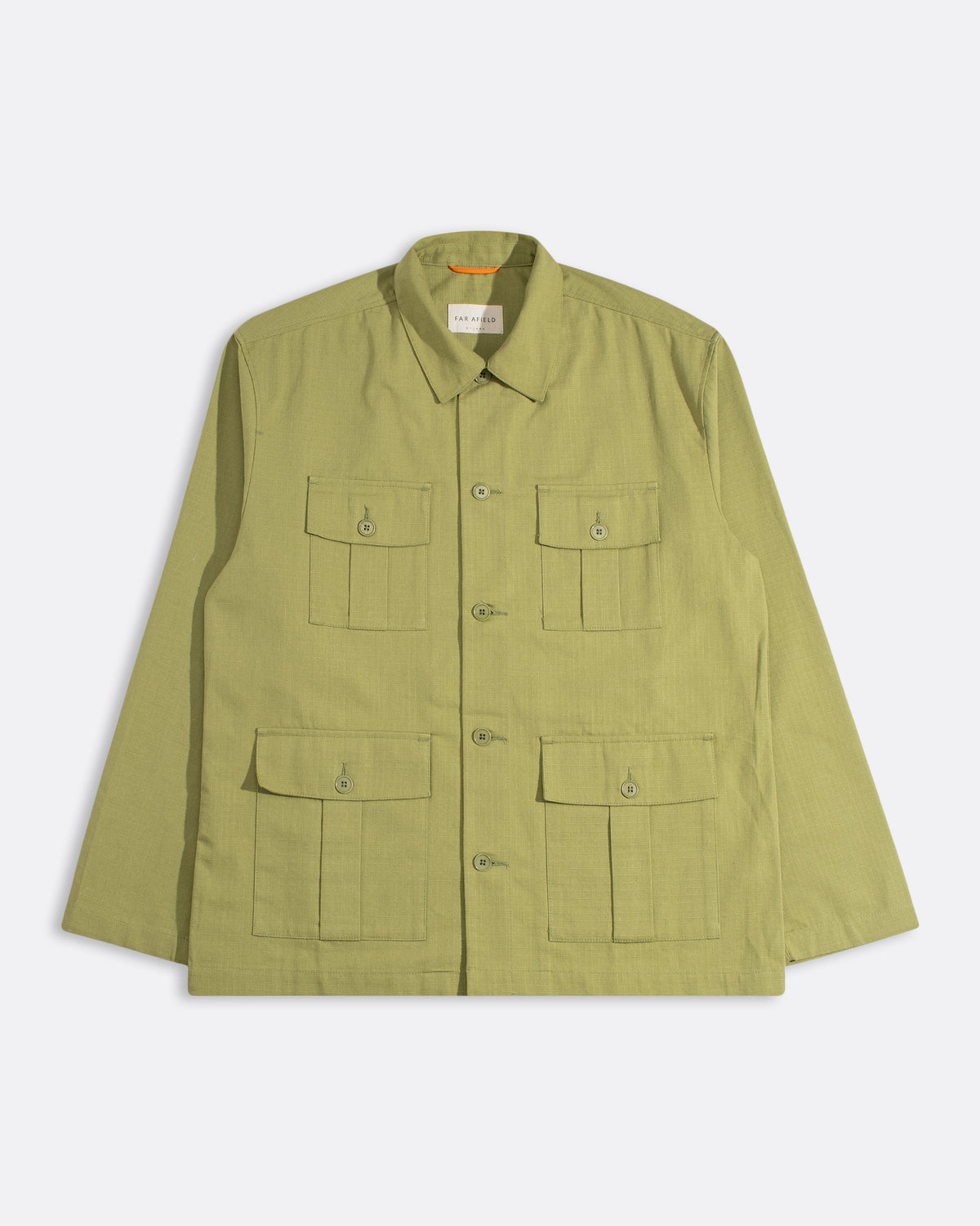 Cotton Ripstop Field Jacket Green · Far Afield