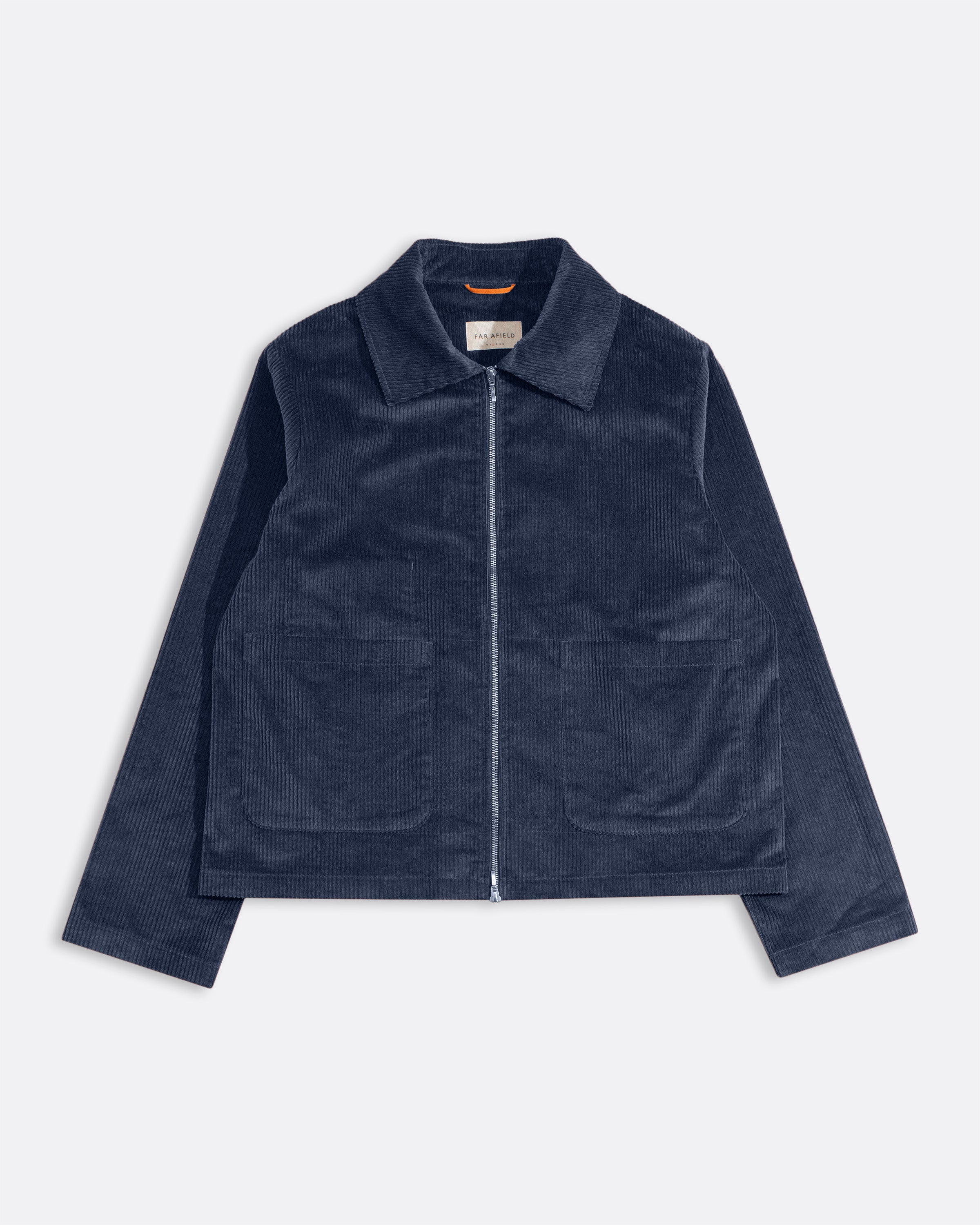 2024fw ネイバーフッド SAVAGE CORDUROY JACKET Corduroy Zip Work Jacket Navy · Far Afield