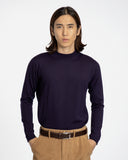 Jumpers · Sergey Roll Neck - Purple Merino Wool Blend