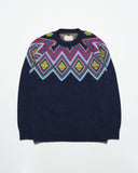 Jumpers · Miyuki Knit - Insignia Blue / Multi Organic Cotton Blend