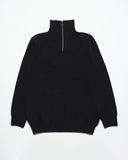 Funnel Neck · Boko Funnel Neck Knit - Black Lambswool Blend