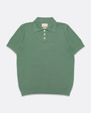 Knitted Polos · Renard Polo - Frosty Green Ribbed Waffle