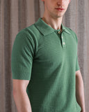 Knitted Polos · Renard Polo - Frosty Green Ribbed Waffle