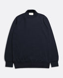 Jumpers · Sergey Roll Neck - Navy Organic Cotton