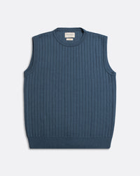 Knitted Vests · Jards Knit Vest - Aegean Blue