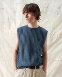 Knitted Vests · Jards Knit Vest - Aegean Blue