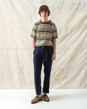 Knitted Tops · Newport Knit Top - Dark Brown Stripe