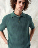 Knitted Polos · Renard Twisted Yarn Polo - Tropical Green