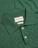 Knitted Polos · Belser Polo - Sun Swirl Tropical Green
