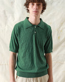 Knitted Polos · Belser Polo - Sun Swirl Tropical Green
