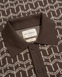 Cardigans · Zigger Cardigan - Palm Tree Dark Brown