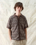 Cardigans · Zigger Cardigan - Palm Tree Dark Brown