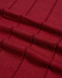 Knitted Polos · Jacobs Punched Stripe Polo - Deep Red