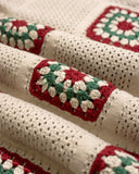 Jumpers · Floral Crochet Knit - Peyote Sand