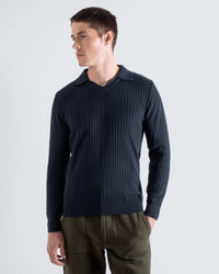 Knit Polo · Clifford Knit Polo - Navy