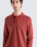 Knit Polo · Benny Knit Polo - Red