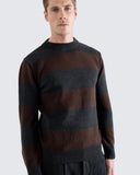 Crewneck · Combin Knit - Brown