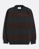 Crewneck · Combin Knit - Brown