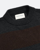 Crewneck · Combin Knit - Brown