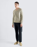 V-Neck · Waldo Knit - Stone