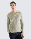 V-Neck · Waldo Knit - Stone
