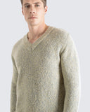 V-Neck · Waldo Knit - Stone