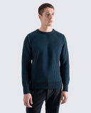 Crewneck · Hamish Ribbed Knit - Blue