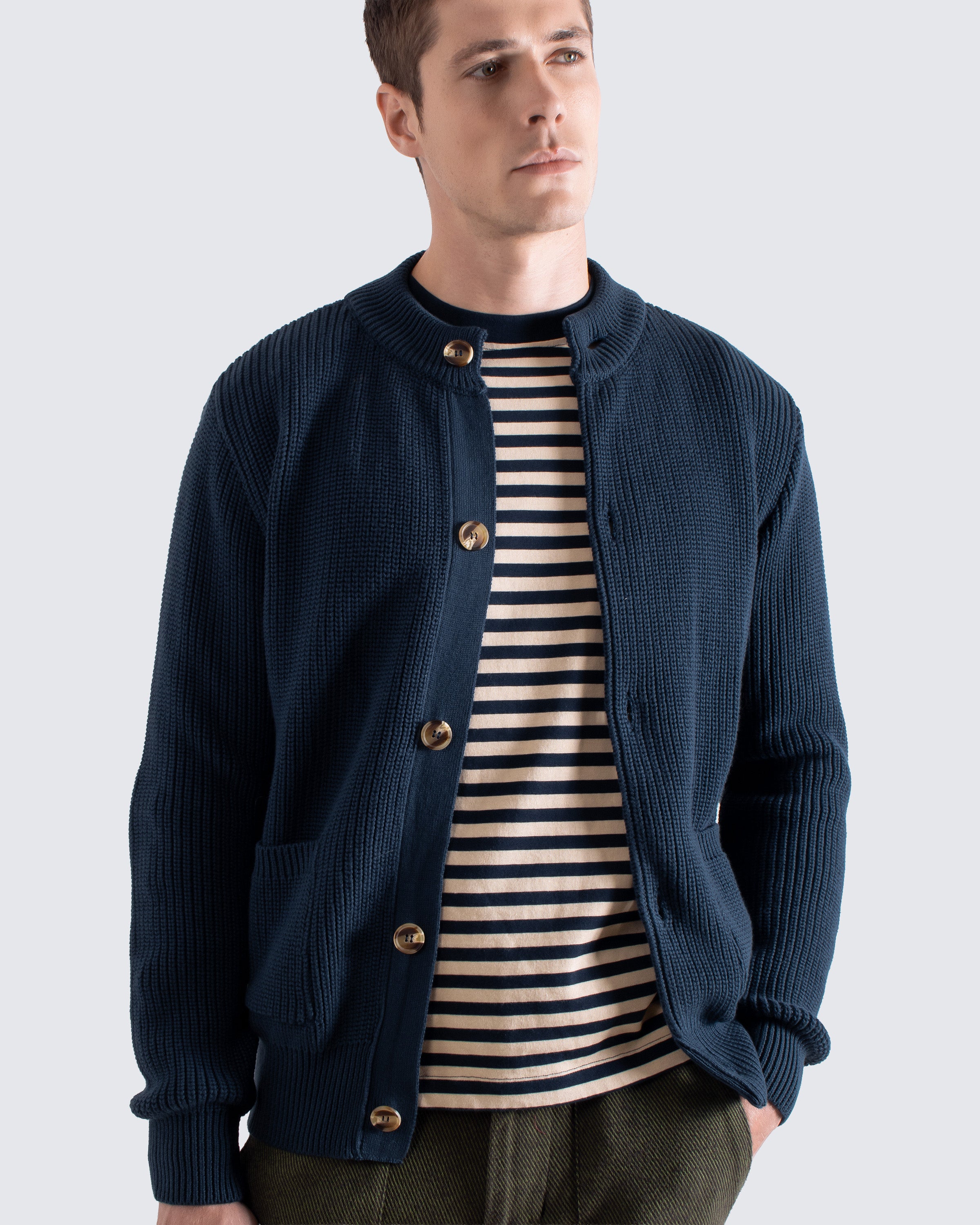 トップス NOAH Rugby Cardigan Vest 24ss トップス NOAH Rugby Cardigan Vest 24ss Rugby Cardigan - Noah