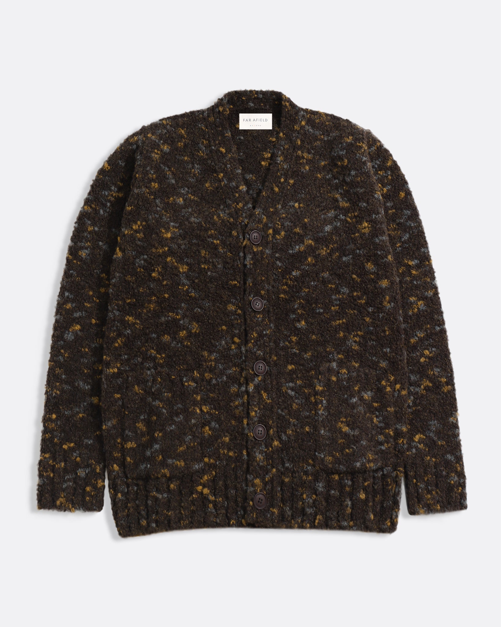 Buckley Boucle Cardigan | Textured Knit Menswear AW25 – Far Afield