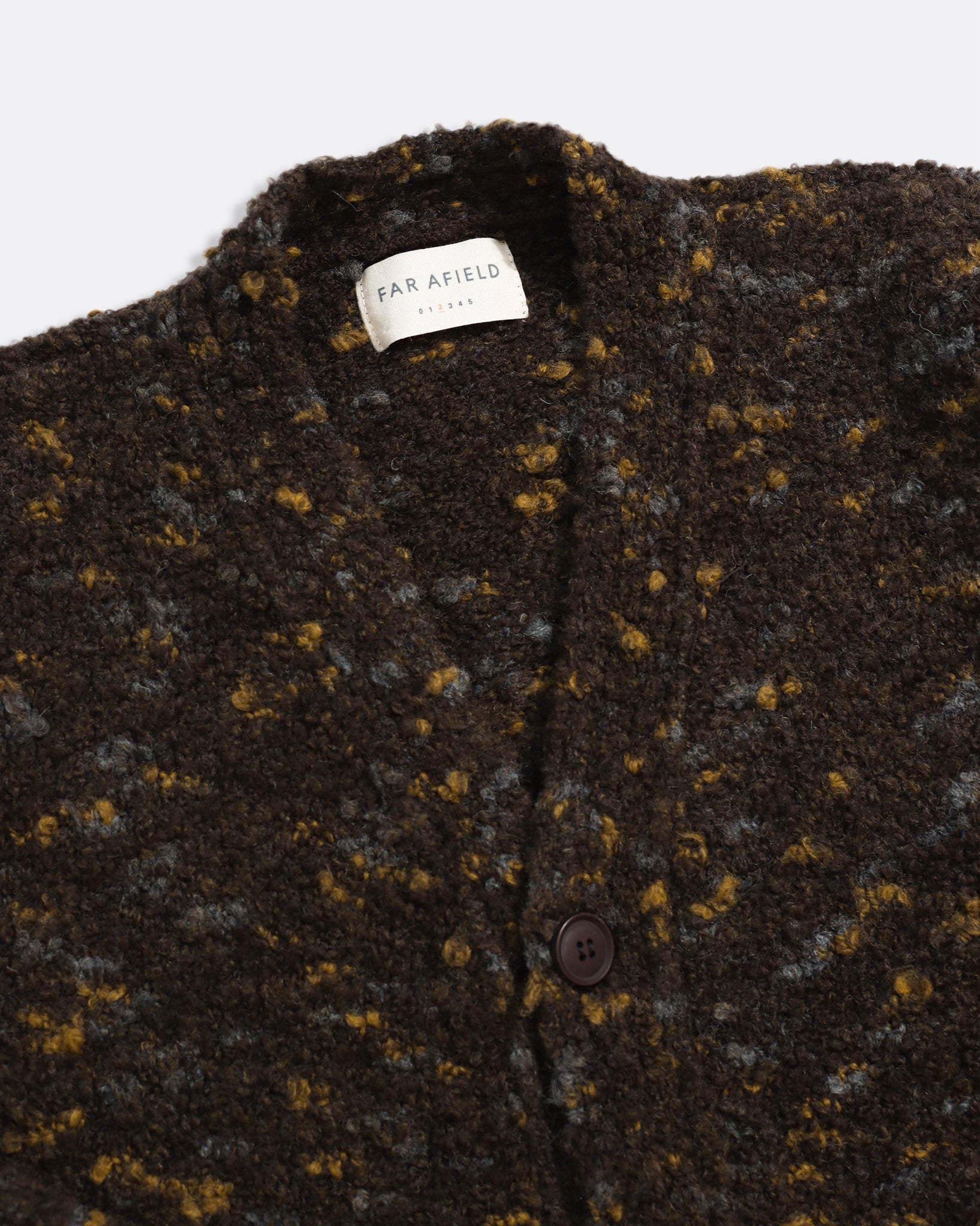 Buckley Boucle Cardigan | Textured Knit Menswear AW25 – Far Afield