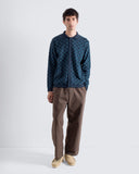 Knit Shirt · Zigger Knit Shirt - Criss-Cross Navy