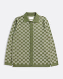 Knit Shirt · Zigger Knit Shirt - Criss-Cross Green