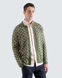 Knit Shirt · Zigger Knit Shirt - Criss-Cross Green