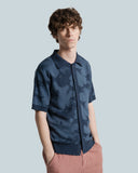 Knit Shirt · Zigger Pixel Flower Knit Shirt