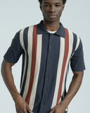 Knit Shirt · Velzy Simple Stripe Knit Shirt