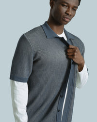 Knit Shirt · Velzy Helio Stripe Knit Shirt