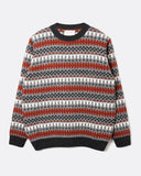 Far Afield Dhaka Jumper in grey multi, front view