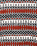 Close-up of the geometric Dhaka-inspired jacquard used for the Dhaka Jumper