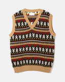 Far Afield Lok Kala Pinto Vest in multi, front view