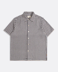Short-Sleeve Shirt · Busey Dobby Check Shirt White