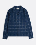 Long-Sleeve Shirt · Veloso Stitch Check Shirt Navy {{ color }}