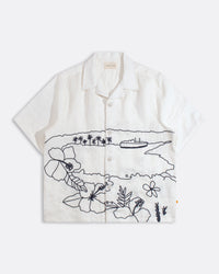 Short-Sleeve Shirt · Veloso Landscape Shirt White