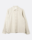 Far Afield Pennon Stripe Shirt in stone, front view